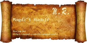 Magát Rudolf névjegykártya