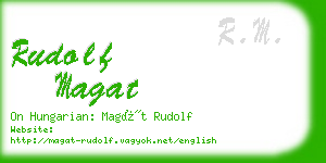 rudolf magat business card